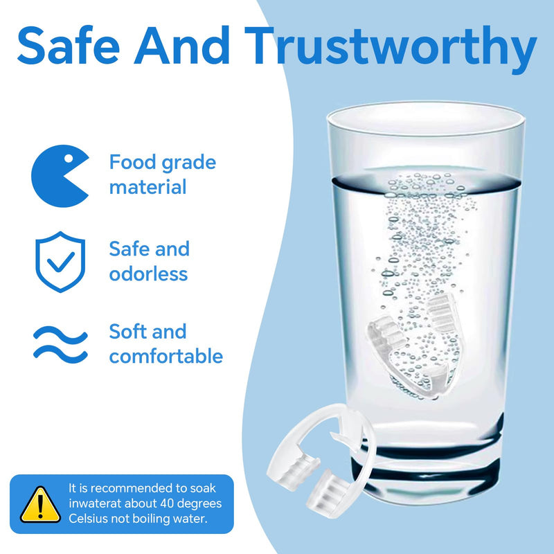 Mouth Guard for Grinding Teeth at Night, 6 Pack Nightguards for Teeth Clenching for Sleeping Bite Guard for Teeth Adults, No Boiling or Molding, Universal Size One Size Fits All