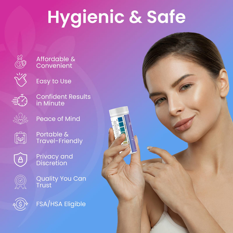 [Australia] - Pelvana Vaginal pH Test Strips for Women – 100 Strips, at-Home BV and Yeast Infection Test Kit, Vaginal pH Tester to Differentiate Between Conditions 100 Count (Pack of 1) 