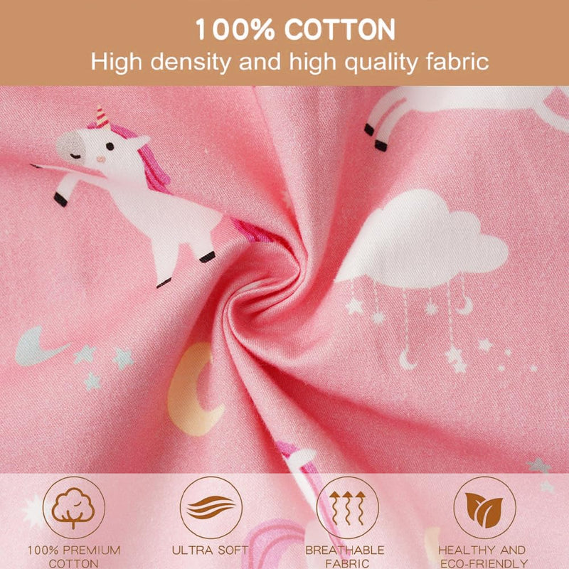 [Australia] - Bunnikins & Clover Toddler Pillows with Pillowcase, 13"x18" Soft Cotton Kid Pillows for Sleeping, Bedding Small Pillow for Boys and Girls Aged 2-5 Years Unicorn 