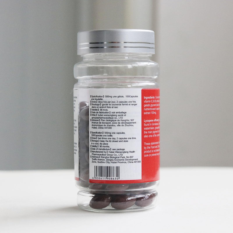 [Australia] - Lycopene Capsule, Super Vegetable Supplement, Natural Tomato Extract, Organic Complex Formula, 100 Softgels 