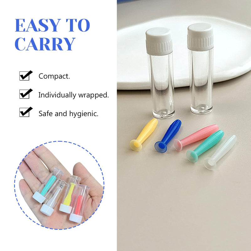 [Australia] - Contact Lens Insertion Aid Pack of 10 Contact Lens Suckers Simple Silicone for Hard and Soft Lenses Contact Lens Sucker Soft Lenses Contact Lens Sucker Hard Lenses with Bottle 