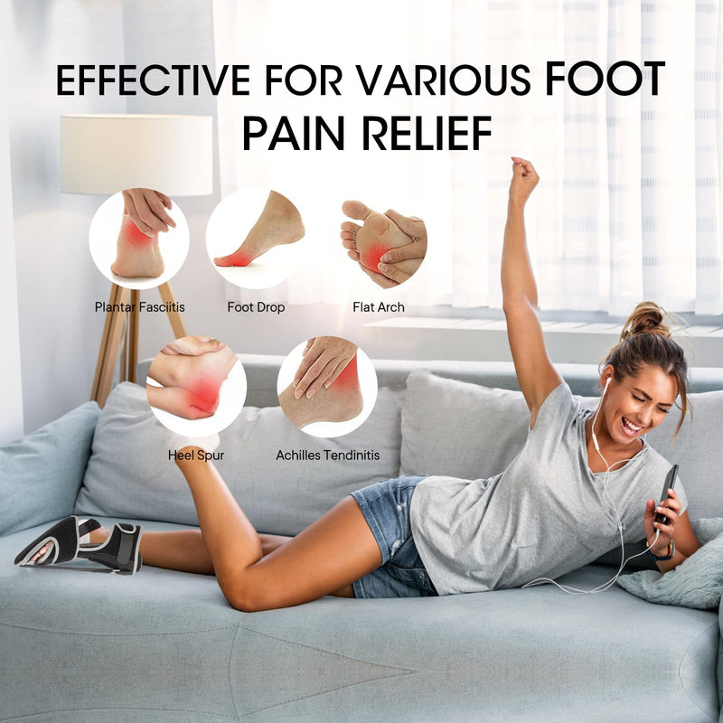 [Australia] - Plantar fasciitis bandage with massage ball: heel spur bandage, foot bandage, plantar fasciitis night splint to relieve foot pain from plantar fasciitis, Achilles tendonitis 