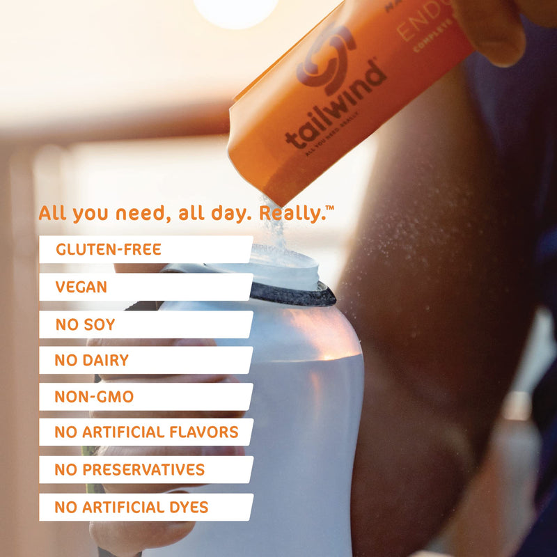 [Australia] - Tailwind Nutrition Endurance Fuel, Sports Drink Powder Single Serving with Electrolytes, Non-GMO, Free of Soy, Dairy, and Gluten, Vegan-Friendly, Mandarin Orange, Pack of 12 