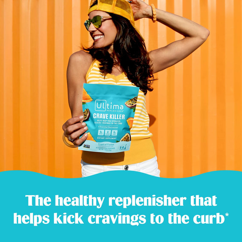 [Australia] - Ultima Replenisher Crave Killer Supplement and Electrolytes Powder ‚Äì Tropical Fusion, 14 Stickpacks ‚Äì Hydration Packets That Kick Cravings to The Curb 
