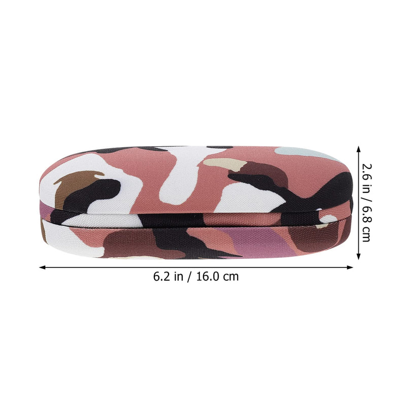 [Australia] - Healifty Contact Lens Case and Glasses Case, 2 in 1 Double Eyeglass Case, with Mirror Tweezers Remover, Contact Lens Storage Box for Travel… Camouflage2 