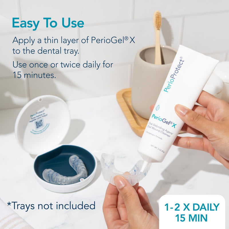 PerioGelX | Periodontal Treatment for Teeth | Promotes Teeth Whitening (3 oz.) Mint