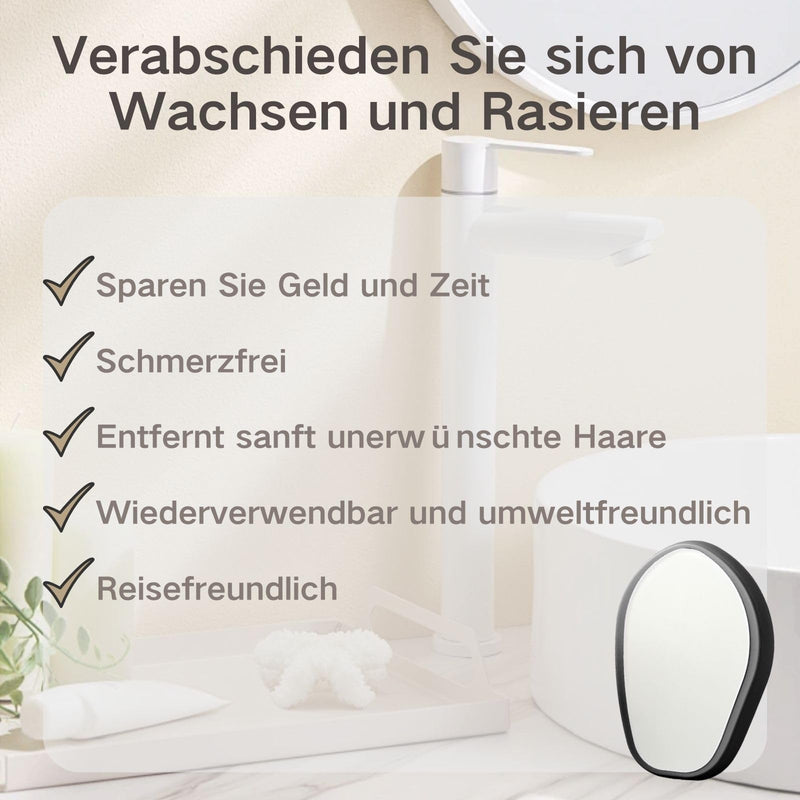 [Australia] - Nano Crystal Hair Remover for Men and Women, Magic Hair Removal Face Women, Crystal Hair Remover, Painless Shaving Stone, Reusable Hair Removal Stone, Arms & Legs Glass Shaver 