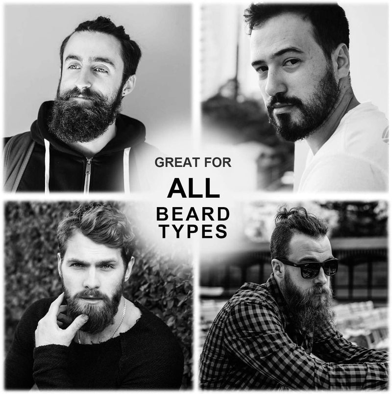 [Australia] - Beard care set, wild boar bristles, beard brush, beard comb, beard scissors, beard care gift set, men's gift 