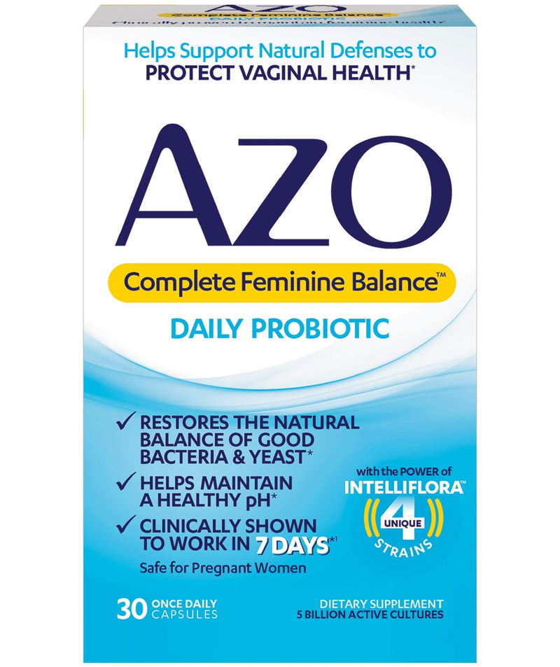 AZO Bladder Control with Go-Less Daily Supplement | Helps Reduce Occasional Urgency & Complete Feminine Balance Daily Probiotics for Women