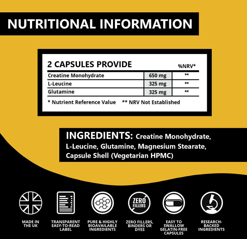 TilogyX Weight Gain Supplement, Anabolic Mass Gainer for Men & Women, Muscle & Energy Support, Halal & Suitable for Vegetarians, 60 Capsules, DeenVida Nutrition