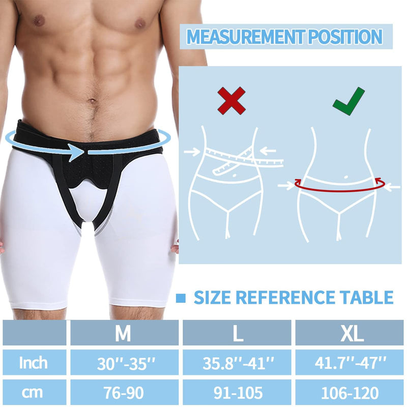 [Australia] - TAIKULE Hernia Belt Truss for Double Inguinal Hernia Support Brace X-Large Adjustable Waist Strap for Pre or Post-Surgical Scrotal, Femoral Comfortable Material double hernia 