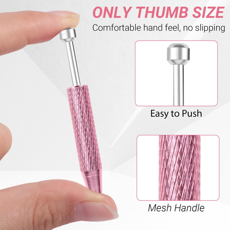 [Australia] - 2 PCS Piercing Ball Grabber Tool, 4 - Claw Stainless Steel Jeweler Pick Up Tools,Septum Ball Screw Tool for Piercing Changing/Removal/Holder,Earring Pearl Grabber for Jewelry/Electronic Components 2pcs Pink 
