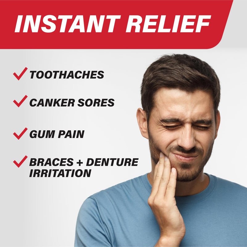 [Australia] - Orajel Rescue Relief Pen with Menthol Cooling Gel for Instant Pain Relief of Tooth & Gum, Mouth Sores, Braces and Denture Irritation, Touch-Free Silicone Applicator, 0.07 oz Orajel Rescue Relief Pen Pack of 1 