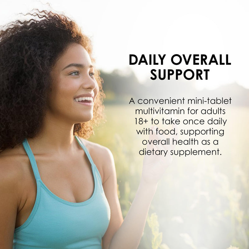 MASON NATURAL Mini Multivitamin with Iron, Gluten Free, 100 Day Supply | 12 essential nutrients plus iron, including vitamins A, C, D, E, B-complex, folate & calcium for daily support 100 Count (Pack of 1)