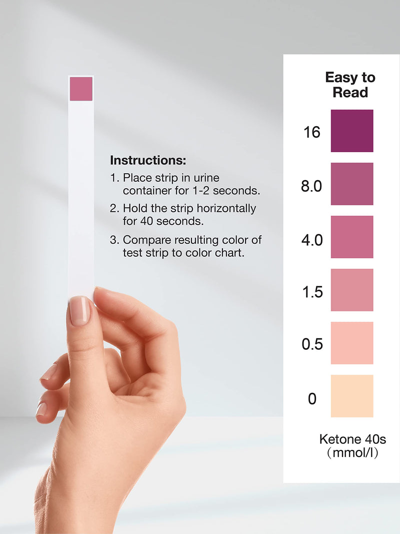 Horbäach Ketone Test Strips | 300 Count | Urine Reagant Strips for Urinalysis | 2 Pack 150 Count (Pack of 2)