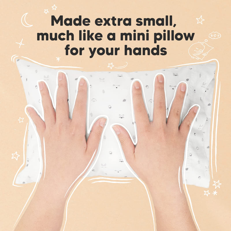 [Australia] - Mini Toddler Pillow with Pillowcase - 9x13 My Little Dreamy Mini Pillow, Organic Toddler Pillows for Sleeping, Kids Pillow, Small Pillows, Travel Pillows for Sleeping, Toddler Bed Pillows (Acorn) Acorn 9"x13" 