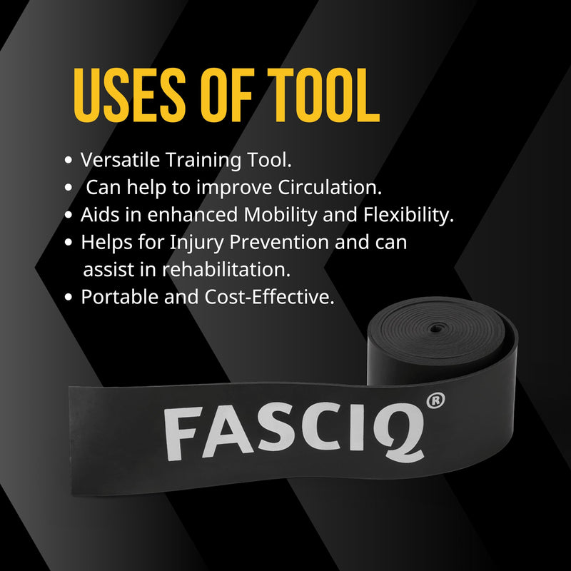 FASCIQ® Floss Bands 2" Strong Compression | Compression Sports Bands for Improved Mobility & Strenghtening | Muscle Recovery | for Exercise & Work Out | Muscle Soreness Recovery | Perform Better