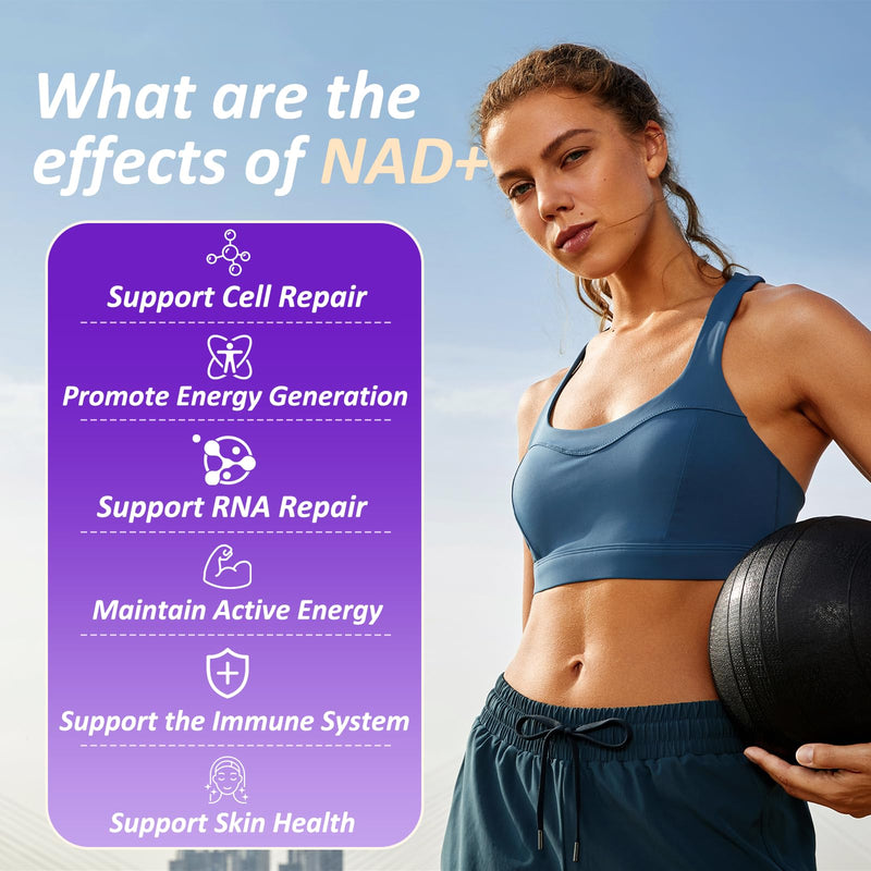 NAD Gummies with Nicotinamide Riboside, NAD+ Supplement for Women & Men with Trans-Resveratrol, Fisetin, Vitamin B2, B5, B6, Anti-Aging, Cell Regeneration & Energy, Sugar-Free, 60 Gummies 60 Gummies (Pack of 1)