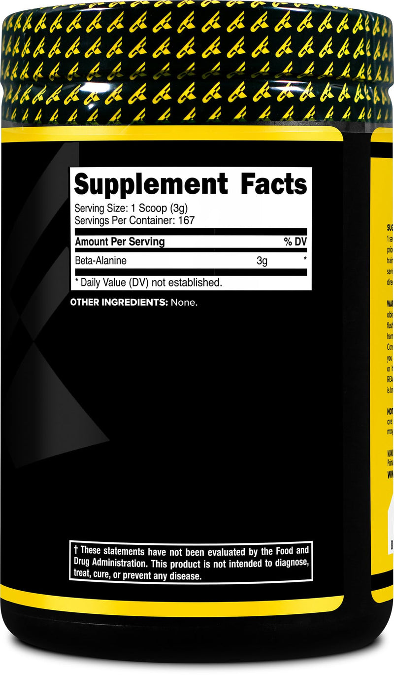 [Australia] - Primaforce Beta Alanine Powder 500 Grams (1.1lbs) Unflavored - Pre Workout and Post Workout Supplement 500 Gram (Pack of 1) 
