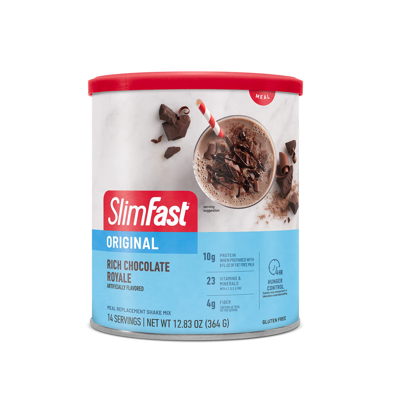 [Australia] - SlimFast Meal Replacement Powder, Original Rich Chocolate Royale, Weight Loss Shake Mix, 10g of Protein, 14 Servings (Packaging May Vary) 12.83 Ounce (Pack of 1) 