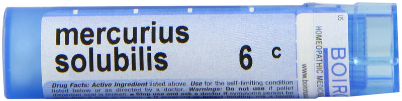 Boiron Mercurius Solubilis 6C (Pack of 5), Homeopathic Medicine for Sore Throat 5 Count