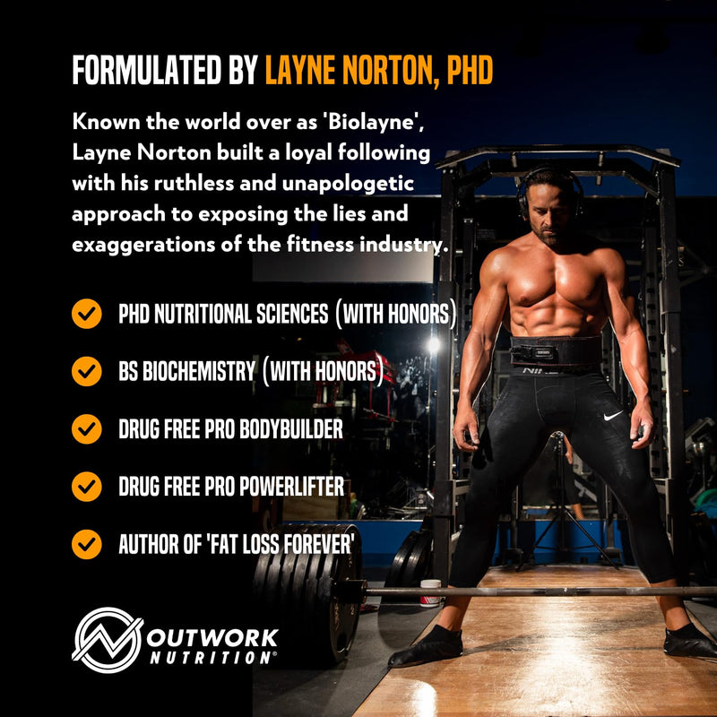 [Australia] - Outwork Nutrition Recovery Supplement, Post Workout Recovery Powder & Muscle Builder for Men and Women, Recharge Muscles After Gym, Backed by Science, Orange Sherbet, 230 Gr 