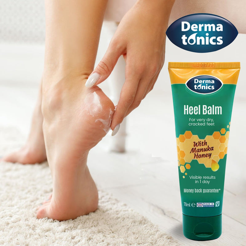 [Australia] - Dermatonics Manuka Honey Heel and Elbow Moisturizing & Exfoliating Cream for Dry and Cracked Heels | Dry Feet Treatment & Cracked Heel Repair for Rough, Dry and Cracked Feet, 2.37 fl oz Tube, 3 Pack 2.37 Fl Oz (Pack of 3) 