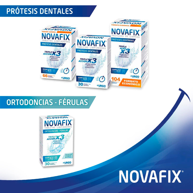 [Australia] - Novafix Triple Action Cleaning Tablets - for Orthodontics and Splints - Box of 30 