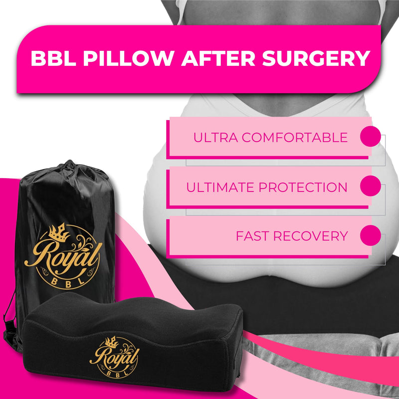 [Australia] - Royal BBL Pillow After Surgery - Brazilian Butt Lift Recovery Booty Support Cushion | Ultra Comfortable with 2 Layers for Maximum Support Post-Surgery Sitting – BBL Pillow Dr. Approved 