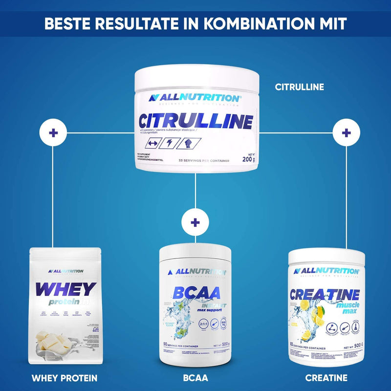 [Australia] - ALLNUTRITION Citrulline | 200g per container | Amino acids L-Citrulline pump strength training body building | Dietary Supplement (Lemon) Lemon 