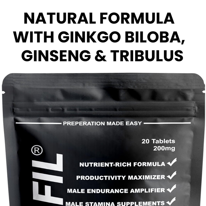 20 Tablets Herbal Men’s Strength & Energy Tablets – Ginseng-Based Formula for Stamina, Vitality & Daily Performance – Natural Actives 20 Tablets