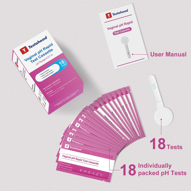 [Australia] - Vaginal pH Test Strips, conveniently Designed for Women's use. Get Results in just 10 Seconds. 18-Count Pack. Easily Monitor pH Balance at Home. 