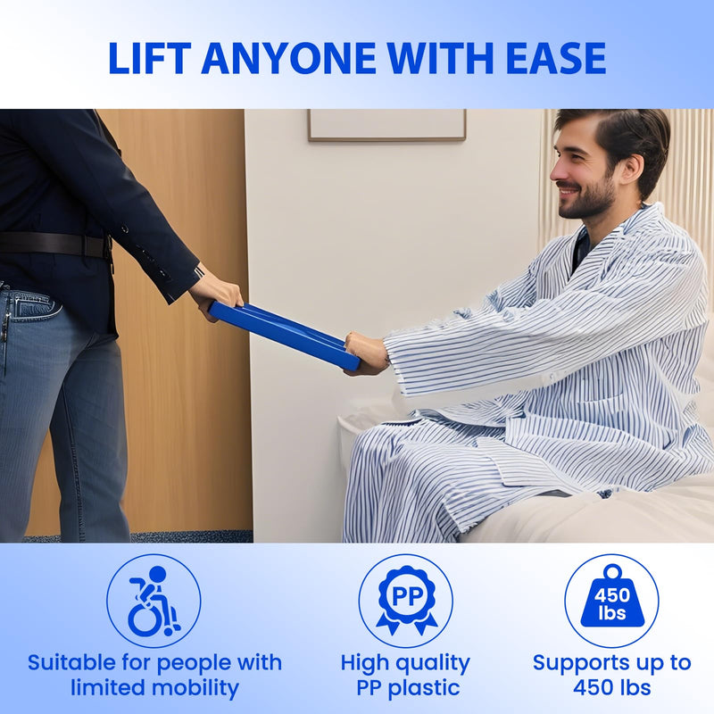 [Australia] - Lift Assist Standing Aid for Elderly: Portable Lift Aid Bar with No-Slip Grip Handle - Standing Aids & Supports Up to 450 lbs - Lifting Assists device to Transfer Elderly, Seniors, Handicap & Patients 