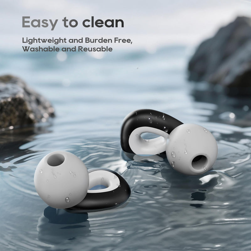 [Australia] - Ear Plugs for Sleeping Noise Cancelling,Soft Silicone Reusable Ear Plugs for Noise Reduction(24dB),High-Fidelity Hearing Protection,Customizable Fit for Sleep,Deep Focus,Concerts & Travel 1 Count (Pack of 1) Black 