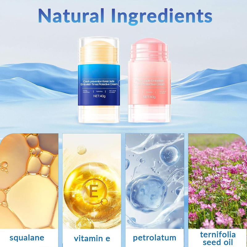 [Australia] - Crack Feet Prevention Stick, Foot Care Cream, Anti Cracked Foot Balm, Softening and Nourishing Creams for Dry, Remove Dead Skin and Moisturize Dry Skin (BLUE+PINK) BLUE+PINK 