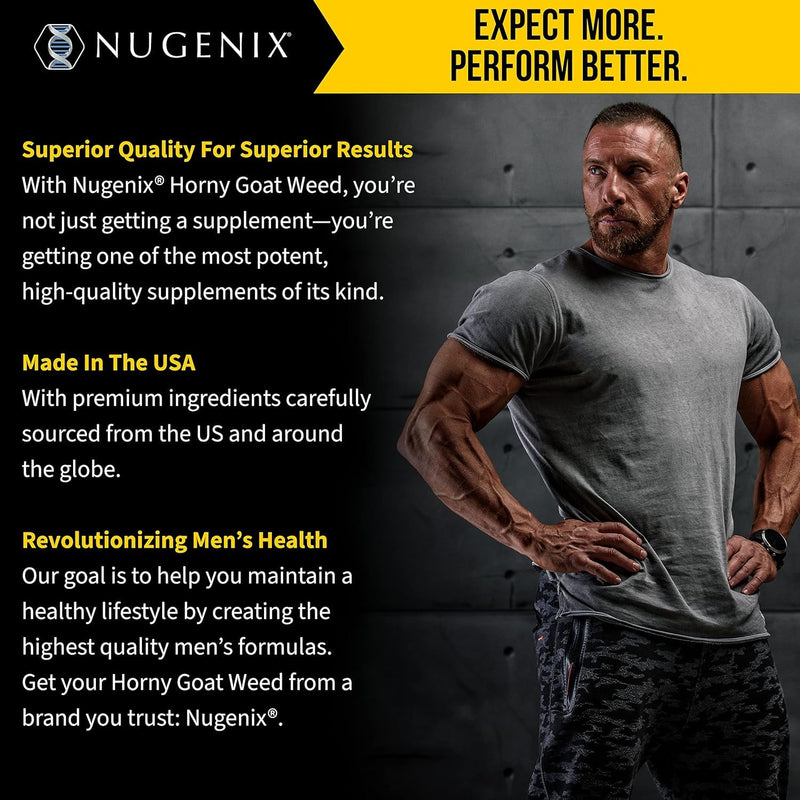 [Australia] - Nugenix Essentials Horny Goat Weed Extract - Epimedium Extract - 30 Capsules 30 Count (Pack of 1) 