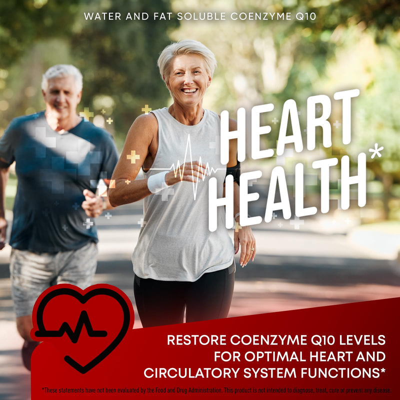 [Australia] - High Absorption CoQ10 200MG - Co Q10, 200mg Softgels for Heart Health & Energy Production - Enhanced Co Q 10 Supplement with Antioxidants and Flaxseed Oil - CoQ10 200 mg Per Serving 