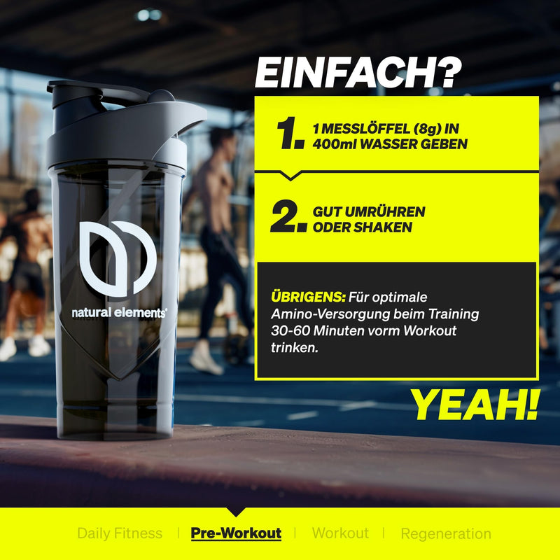 [Australia] - Pre-workout booster with caffeine - blood orange flavor - with amino acids, theanine & EGCG - vegan, high dosage - produced in Germany & laboratory tested 