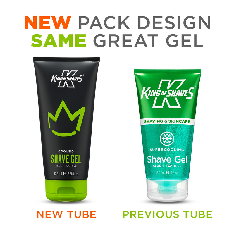[Australia] - King of Shaves Cooling Shaving Gel Aloe+Tea Tree 175 ml 