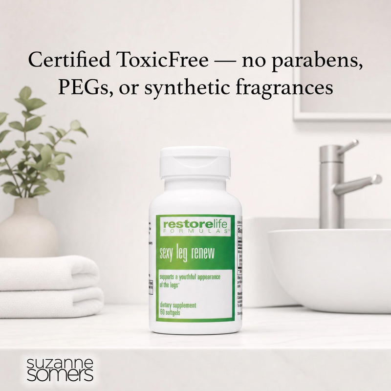 SUZANNE Somers RestoreLife Formulas Sexy Leg Renew, 30 Tablets | Supports Healthy Leg Circulation, Reduces Appearance of Veins