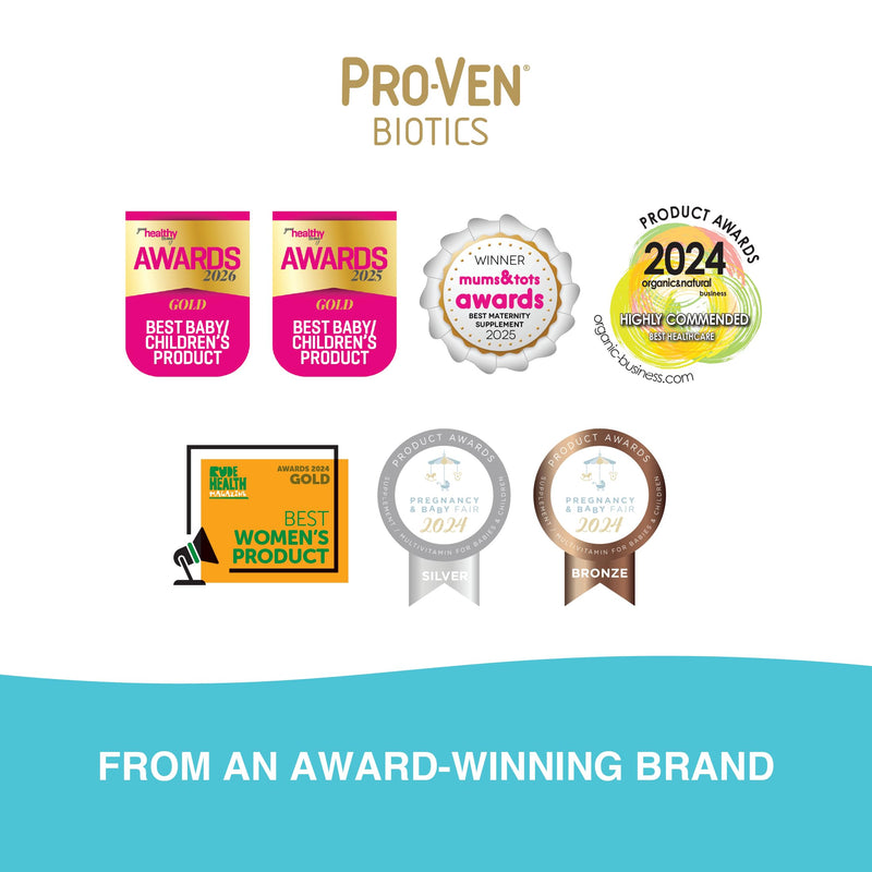 Pro-Ven Probiotics for Adults Age 50+ | Gut Health & Immune System Support | 2.5 Billion CFU Friendly Bacteria & Multivitamin Supplement | 30 Capsules