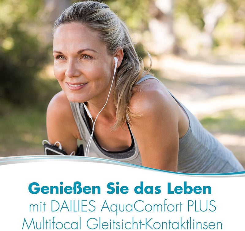 [Australia] - Dailies AquaComfort Plus multifocal daily lenses soft, 30 pieces / BC 8.7 mm / DIA 14.0 mm / ADD HIGH / -5.5 diopters 8.7 millimeters 14 millimeters high Unknown 