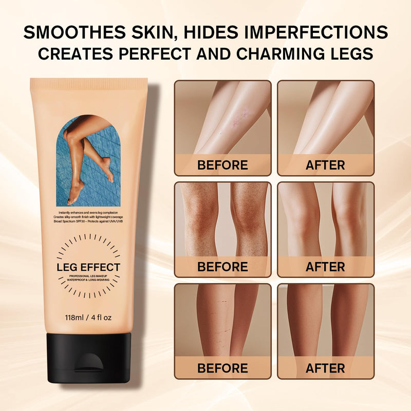 [Australia] - Leg Makeup Waterproof with Brush, No Transfer Body Makeup for Legs Full Coverage Waterproof Concealer, Scar & Tattoo Cover Up for All Skin Tones, Long Lasting Makeup (#02) #02 