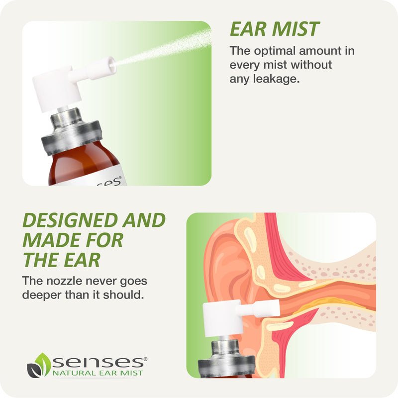 [Australia] - SENSES Natural Ear Drops - Physician Formulated Soothing, Organic Coconut Oil for Irritated Ears - Use for Cleansing, Moisturizing, Relief from Allergies, Hearing Aids, and Ear Wax, 0.34 Fl Oz 