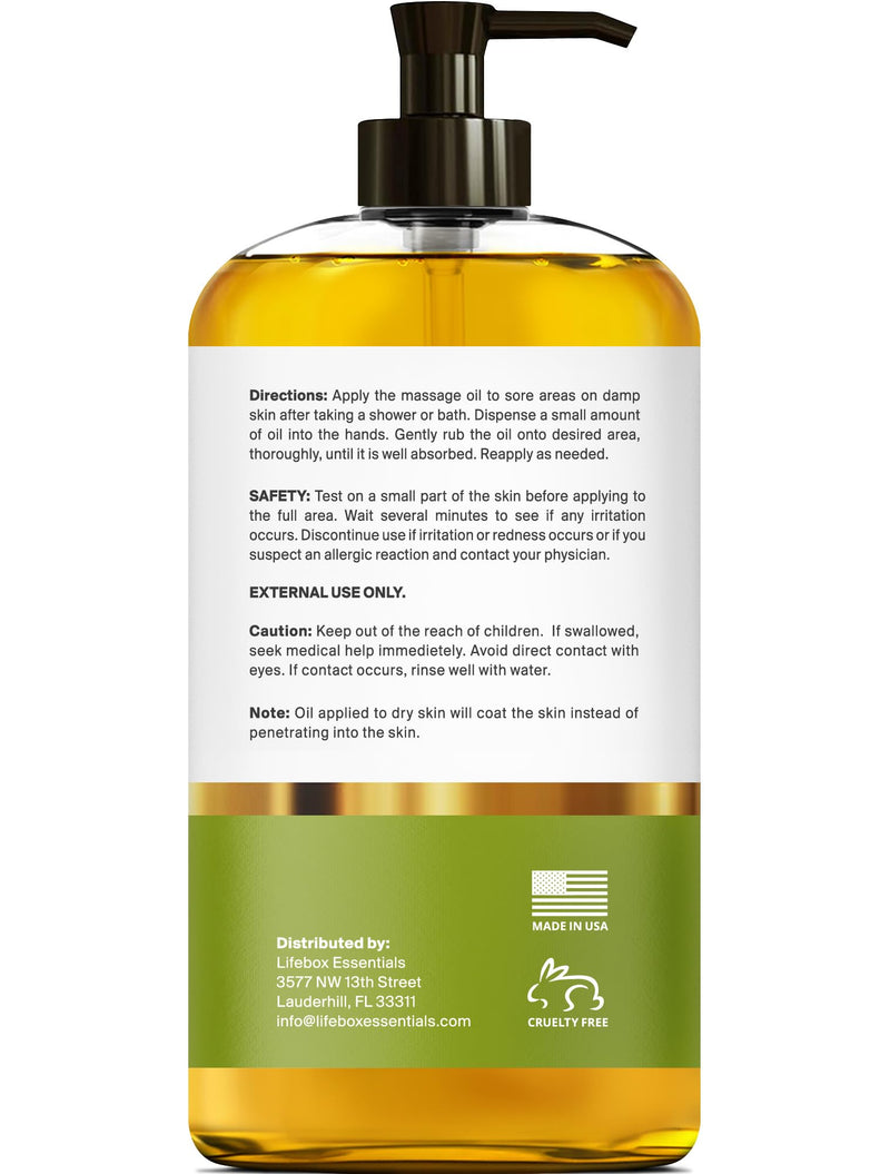 [Australia] - Frankincense Massage Oil – 100% Pure & Natural - Massage Therapy Oil for Soreness & Stiffness – Stretch Marks and Scars Body Oil Infused with Frankincense Essential Oil and Geranium Oil – 8 FL OZ 8 Fl Oz (Pack of 1) Frankincense - 8 Fl Oz (Pack of 1) 