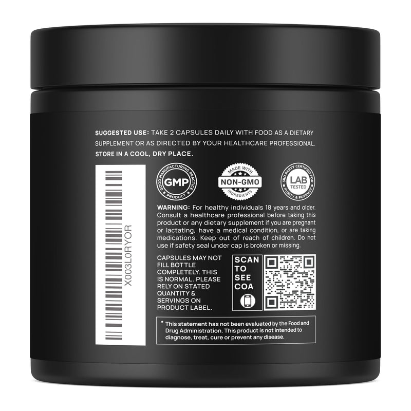 [Australia] - 20,000mg 16x Strength Lions Mane Supplement Capsules Super Nootropic w. Ashwagandha & Rhodiola - Highest Potency Lion's Mane Mushroom Extract 50% Polysaccharides Brain Supplements for Memory and Focus 
