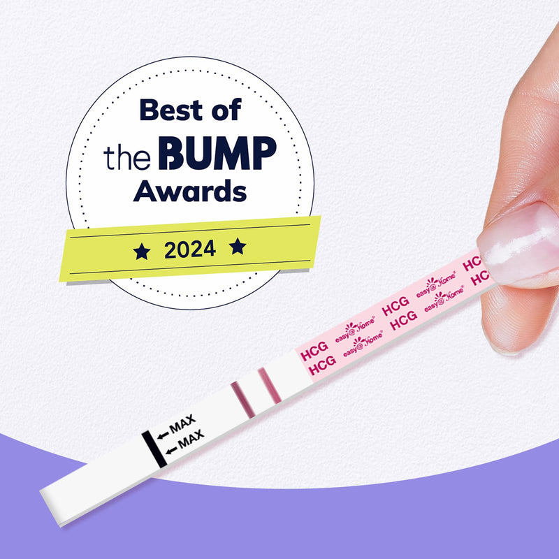 [Australia] - Easy@Home Pregnancy Test Strips Kit: 100 Pack hCG Test Strips - Early Detection Home Bulk Pregnancy Strips | EZW1-S:100 100 Count (Pack of 1) 