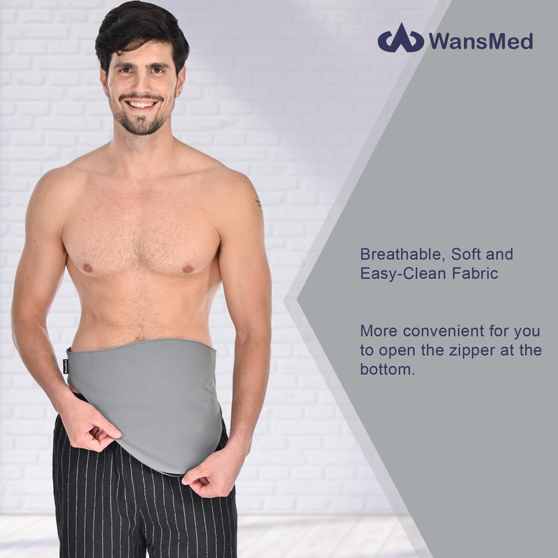 [Australia] - Colostomy Bag Covers for Men and Women, Ileostomy bag covers, Colostomy Supplies Gray XX-Large 