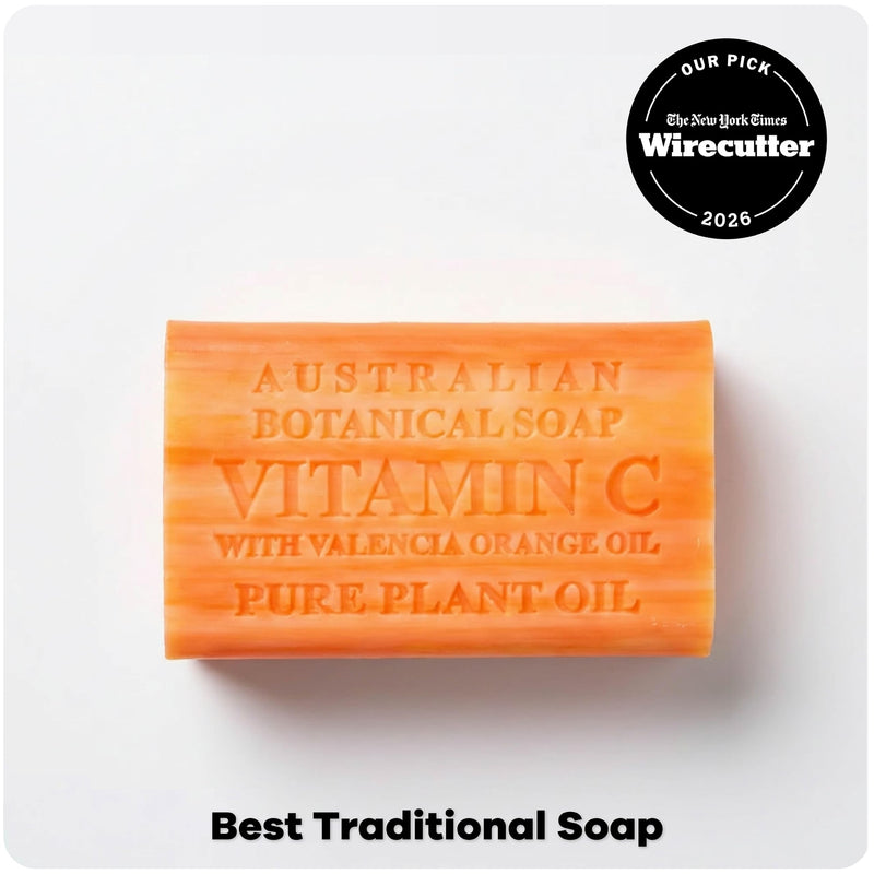 Australian Botanical Soap Vitamin C with Valencia Orange Oil 6.6 oz Triple Milled Luxury Soap Bar Enriched with Shea Butter, Suitable for Men, Women and All Skin Types, Pack of 1 6.6 Ounce (Pack of 1)