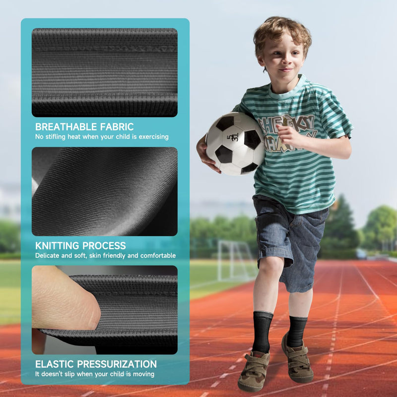 2 Pairs Kids Compression Ankle Braces, Lightweight Non Slip Support Sleeve for Boys, Girls, Dance, Pickleball(Pink Cherub, L) Pink Cherub/Ankle Large